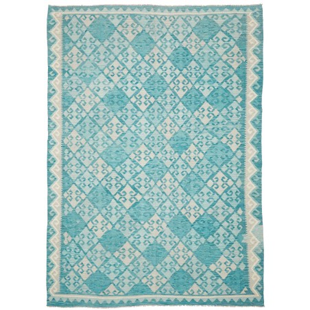 Tappeto Kilim Afghanistan azzurro blu 239x339