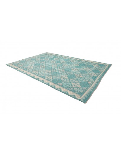 Tappeto Kilim Afghanistan azzurro blu 239x339