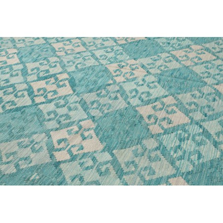 Tappeto Kilim Afghanistan azzurro blu 239x339