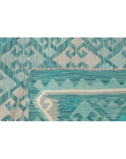 Tappeto Kilim Afghanistan azzurro blu 239x339