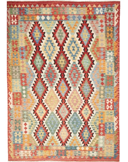 Tappeto Kilim Afghanistan marrone 205x293