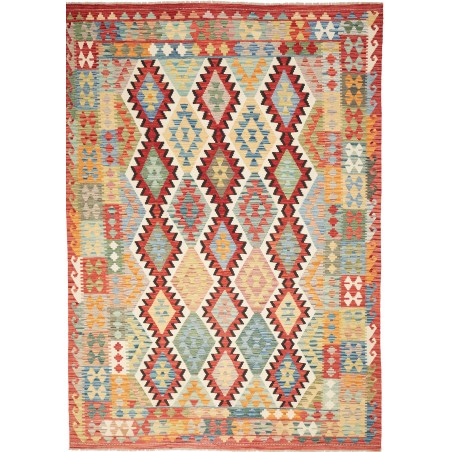 Tappeto Kilim Afghanistan marrone 205x293