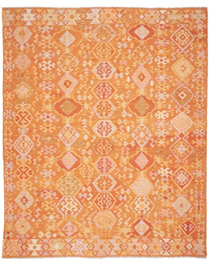 Tappeto Kilim Afghanistan arancione marrone 253x301