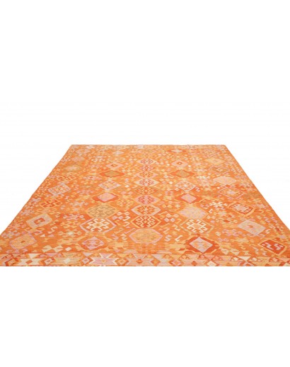 Tappeto Kilim Afghanistan arancione marrone 253x301