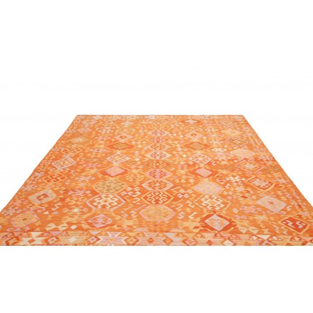 Tappeto Kilim Afghanistan arancione marrone 253x301