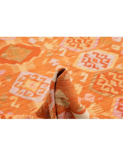 Tappeto Kilim Afghanistan arancione marrone 253x301