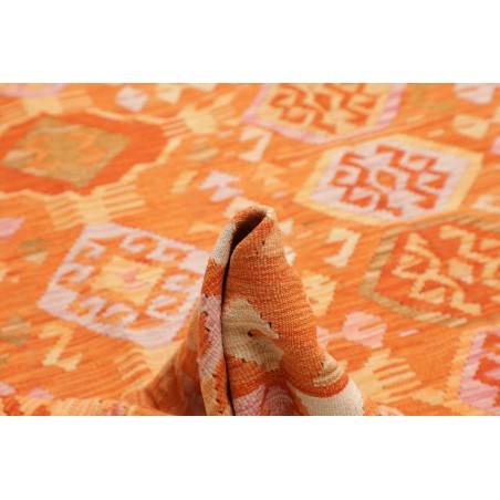 Tappeto Kilim Afghanistan arancione marrone 253x301