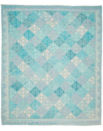 Tappeto Kilim Afghanistan beige blu 248x291