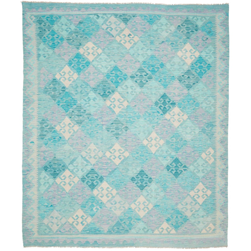 Tappeto Kilim Afghanistan beige blu 248x291