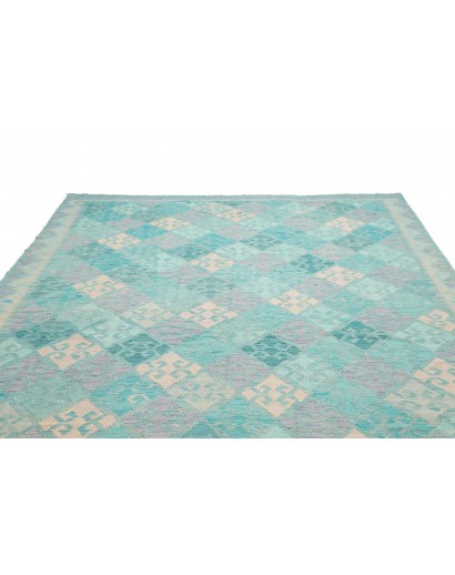 Tappeto Kilim Afghanistan beige blu 248x291