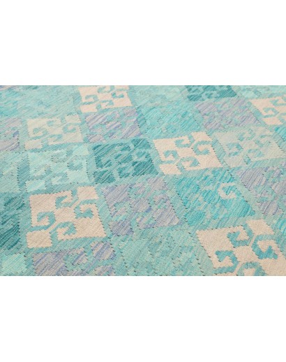 Tappeto Kilim Afghanistan beige blu 248x291