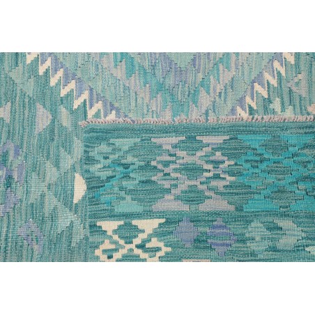 Tappeto Kilim Afghanistan azzurro 239x350