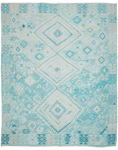 Tappeto Kilim Afghanistan beige blu 245x300