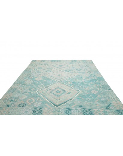 Tappeto Kilim Afghanistan beige blu 245x300