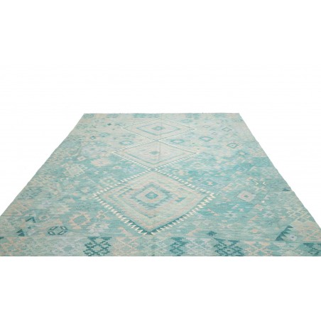 Tappeto Kilim Afghanistan beige blu 245x300