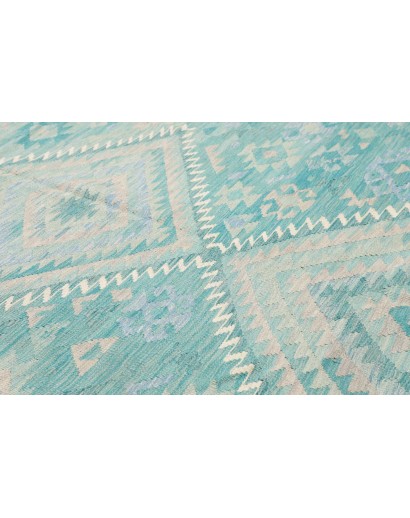 Tappeto Kilim Afghanistan beige blu 245x300