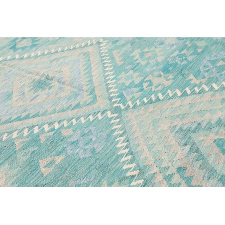 Tappeto Kilim Afghanistan beige blu 245x300