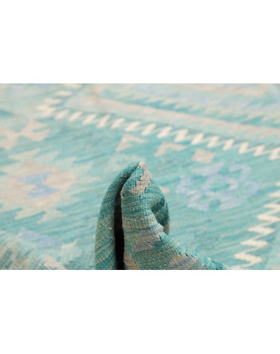 Tappeto Kilim Afghanistan beige blu 245x300