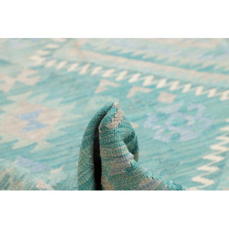 Tappeto Kilim Afghanistan beige blu 245x300