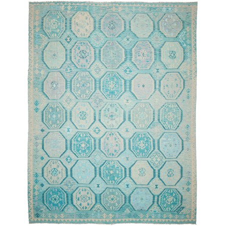 Tappeto Kilim Afghanistan beige blu 298x396