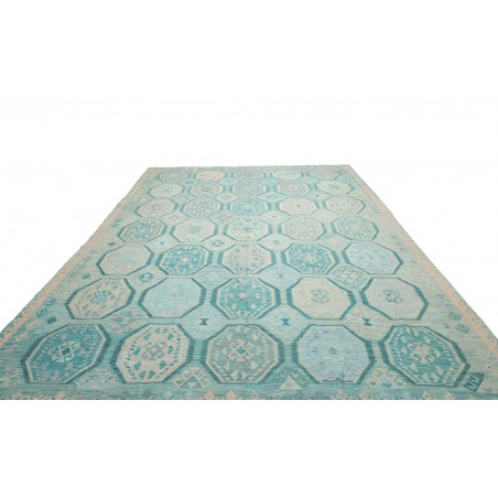 Tappeto Kilim Afghanistan beige blu 298x396