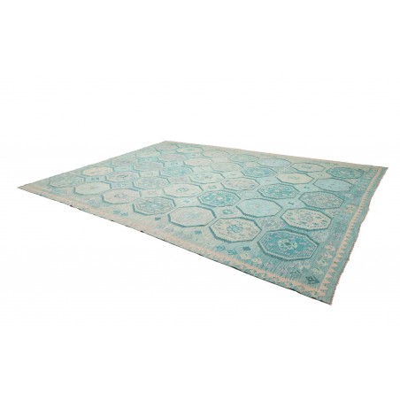 Tappeto Kilim Afghanistan beige blu 298x396