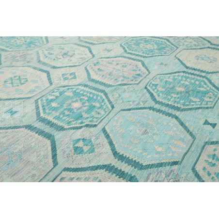 Tappeto Kilim Afghanistan beige blu 298x396