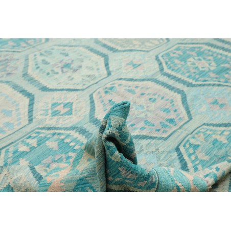 Tappeto Kilim Afghanistan beige blu 298x396