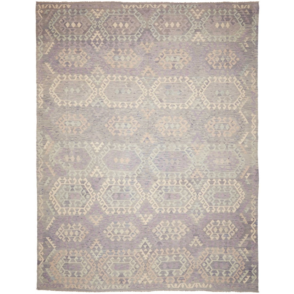 Tappeto Kilim Afghanistan azzurro 309x405