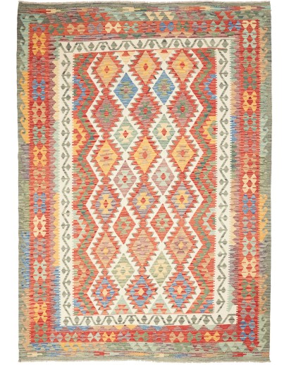 Tappeto Kilim Afghanistan marrone 210x294