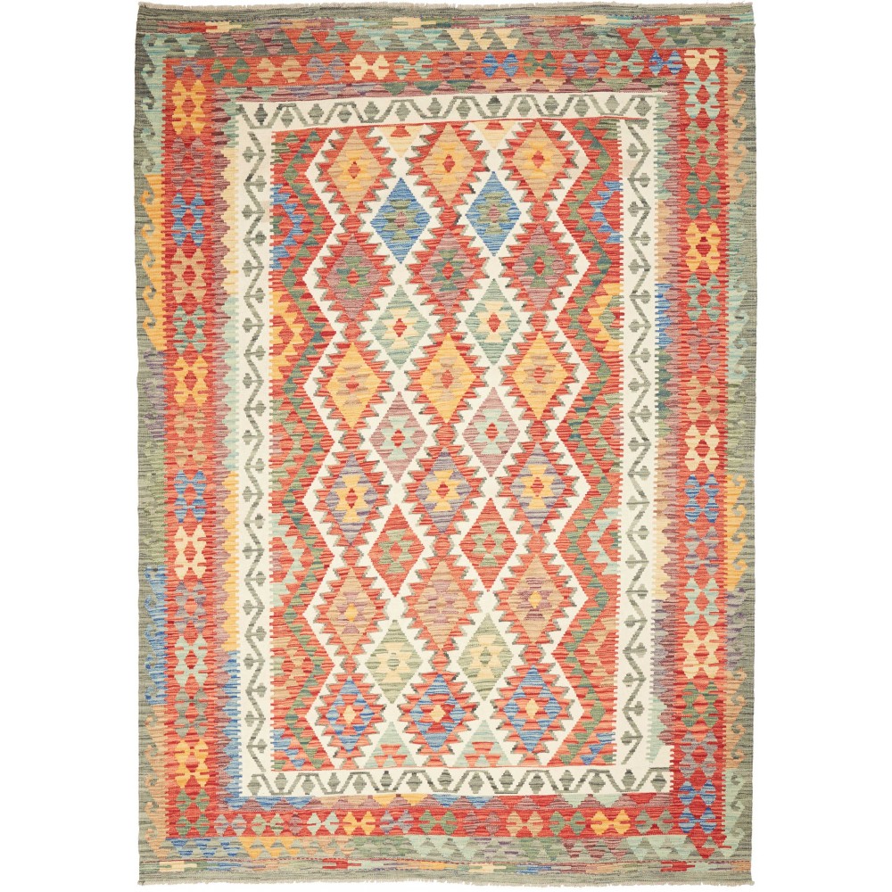 Tappeto Kilim Afghanistan marrone 210x294
