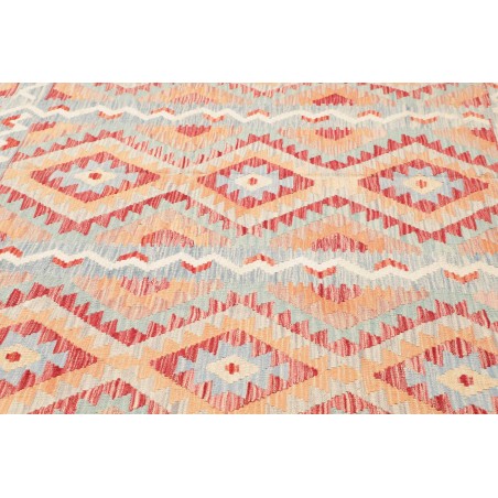Tappeto Kilim Afghanistan bianco giallo 269x350