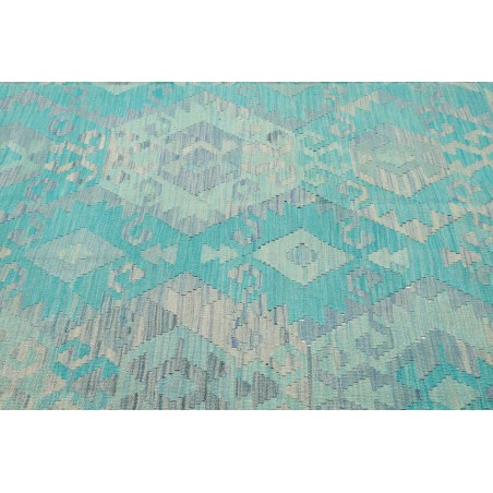 Tappeto Kilim Afghanistan azzurro beige 253x284