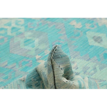 Tappeto Kilim Afghanistan azzurro beige 253x284