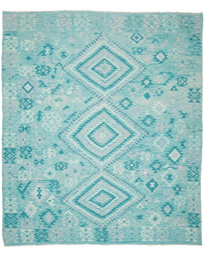 Tappeto Kilim Afghanistan azzurro blu 253x297