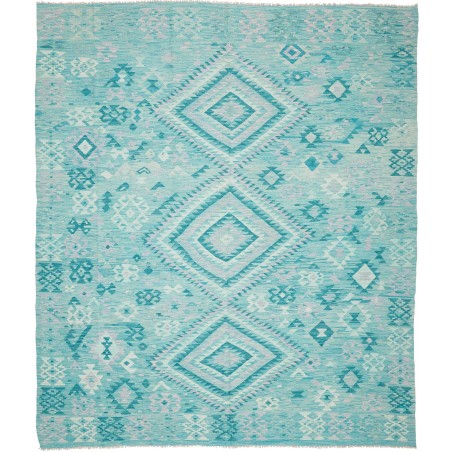 Tappeto Kilim Afghanistan azzurro blu 253x297