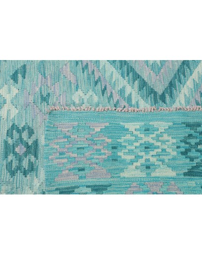 Tappeto Kilim Afghanistan azzurro blu 253x297