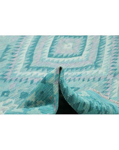 Tappeto Kilim Afghanistan azzurro blu 253x297