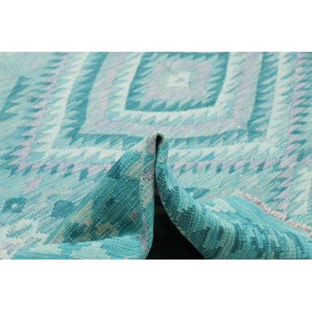 Tappeto Kilim Afghanistan azzurro blu 253x297