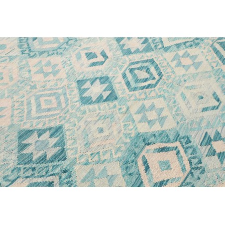 Tappeto Kilim Afghanistan beige bianco 252x292