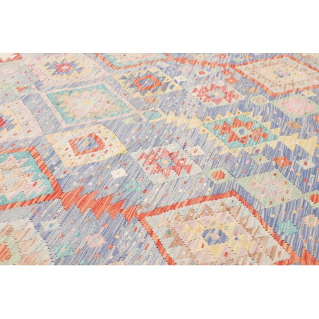 Tappeto Kilim Afghanistan bianco arancione 246x338