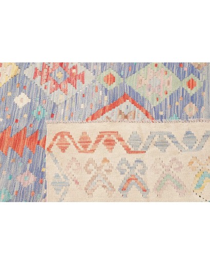 Tappeto Kilim Afghanistan bianco arancione 246x338