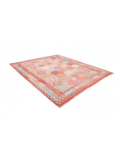 Tappeto Kilim Afghanistan beige rosso 260x296