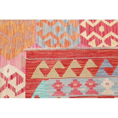 Tappeto Kilim Afghanistan beige rosso 260x296