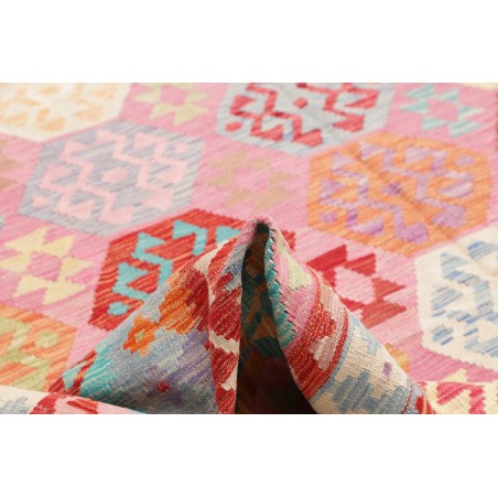 Tappeto Kilim Afghanistan beige rosso 260x296