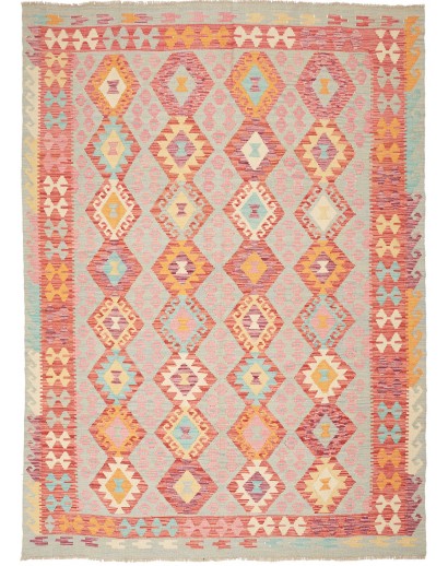 Tappeto Kilim Afghanistan marrone beige 177x246