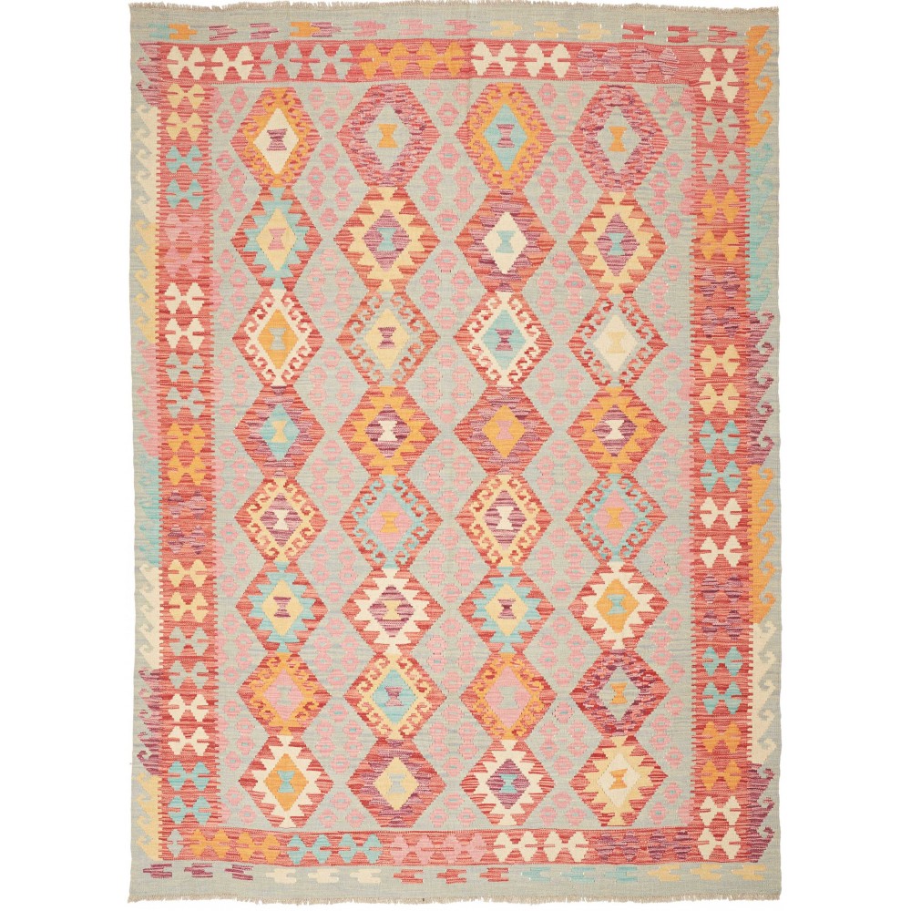 Tappeto Kilim Afghanistan marrone beige 177x246