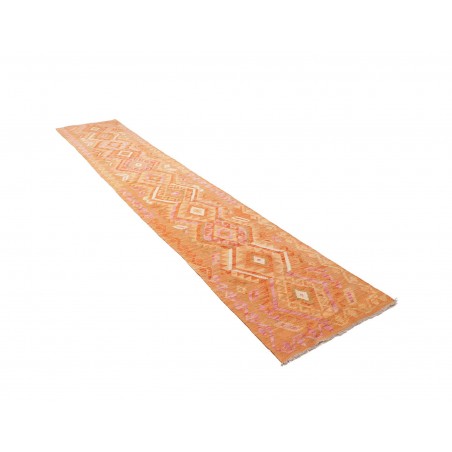 Tappeto Kilim Afghanistan arancione 70x387