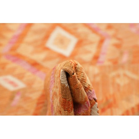 Tappeto Kilim Afghanistan arancione 70x387
