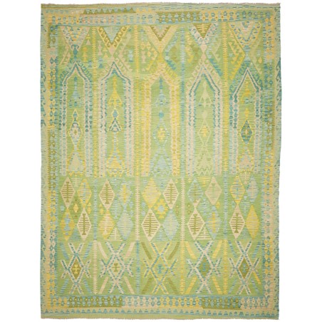 Tappeto Kilim Afghanistan marrone bianco 302x402